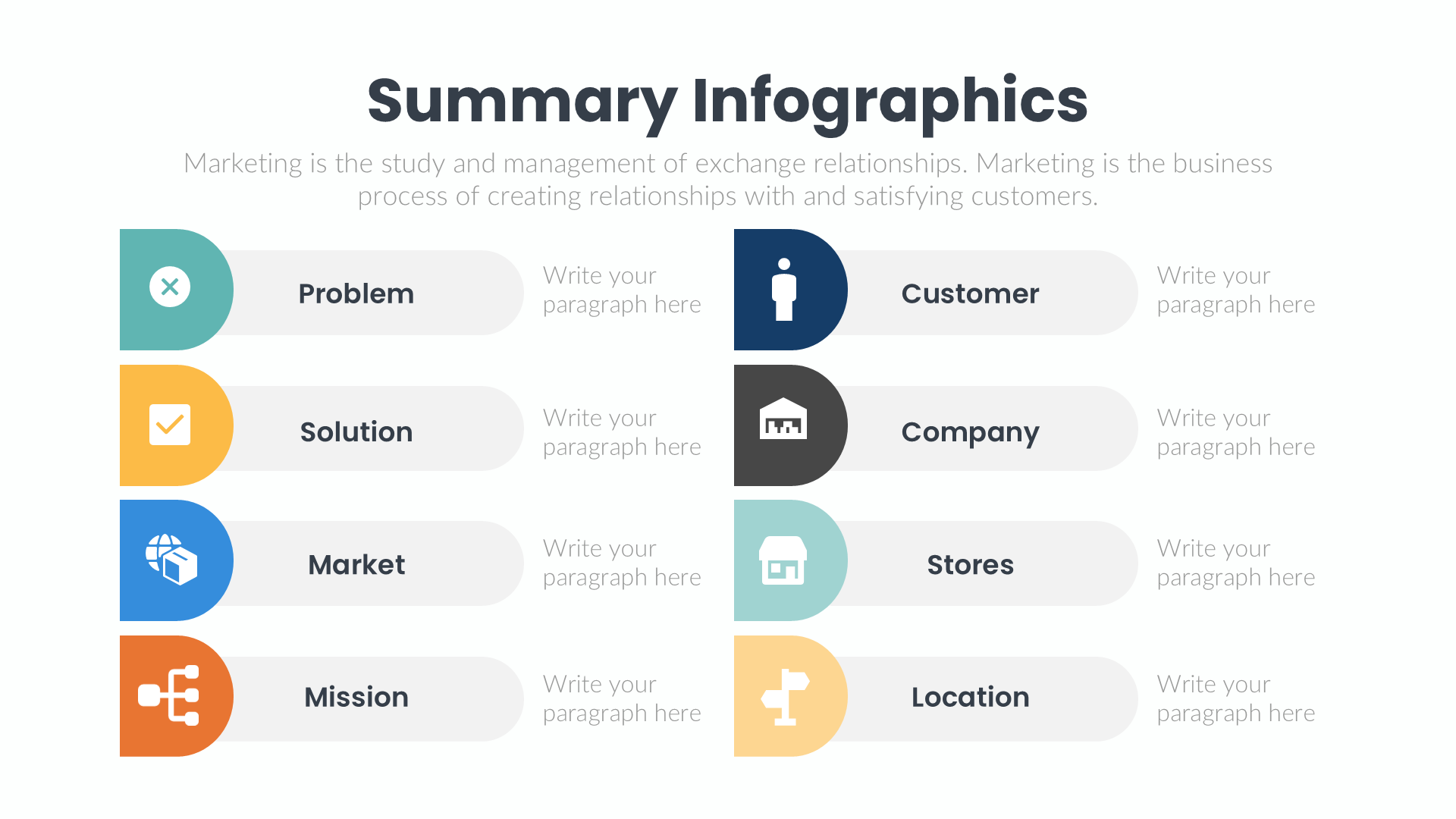 Summary Infographics slide 3
